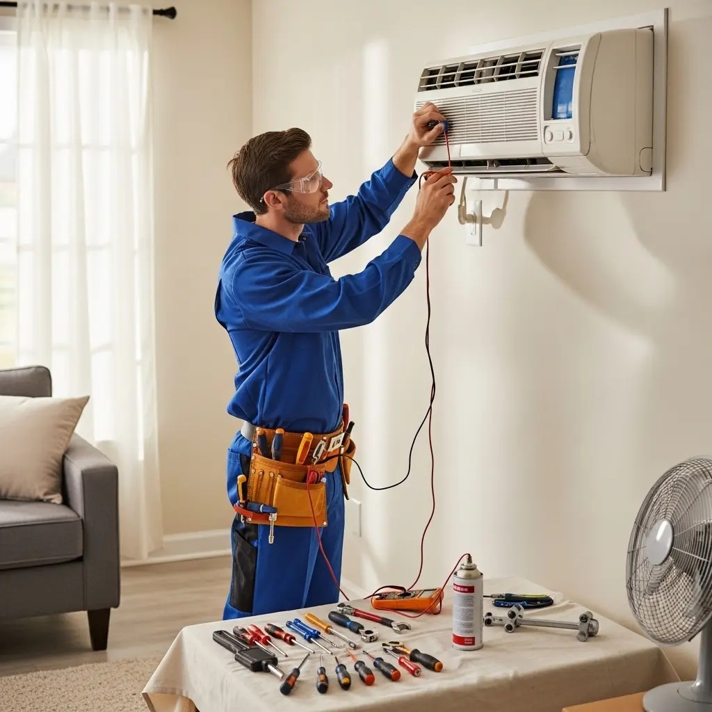 Kızılcahamam Midea Midea klima gaz dolumu ve bakım – Enerji verimliliği artırıldı. - Teknik servis örneği